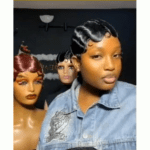 100% human hair styled fingerwave