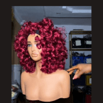 Head band Short bounce  in wine colour
