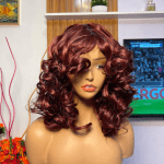 12 inches omotola bounce in wine colour