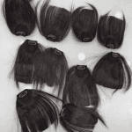 100% human hair fringe clip