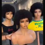 100% human hair afro wig
