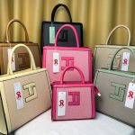 Medium sized designer leather bag
